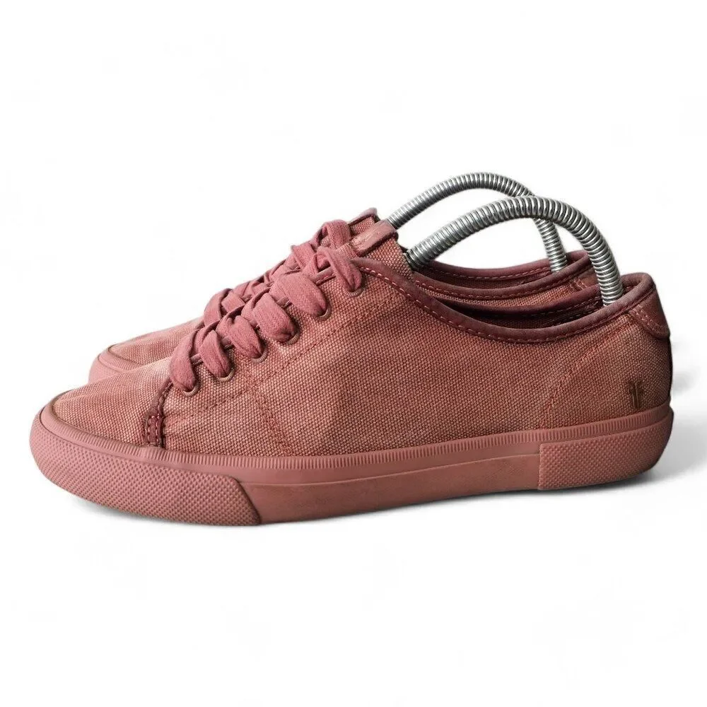 Frye Gia Washed Canvas Casual‎ Sneakers Blush Pink 3470246-DSR Women's 9M